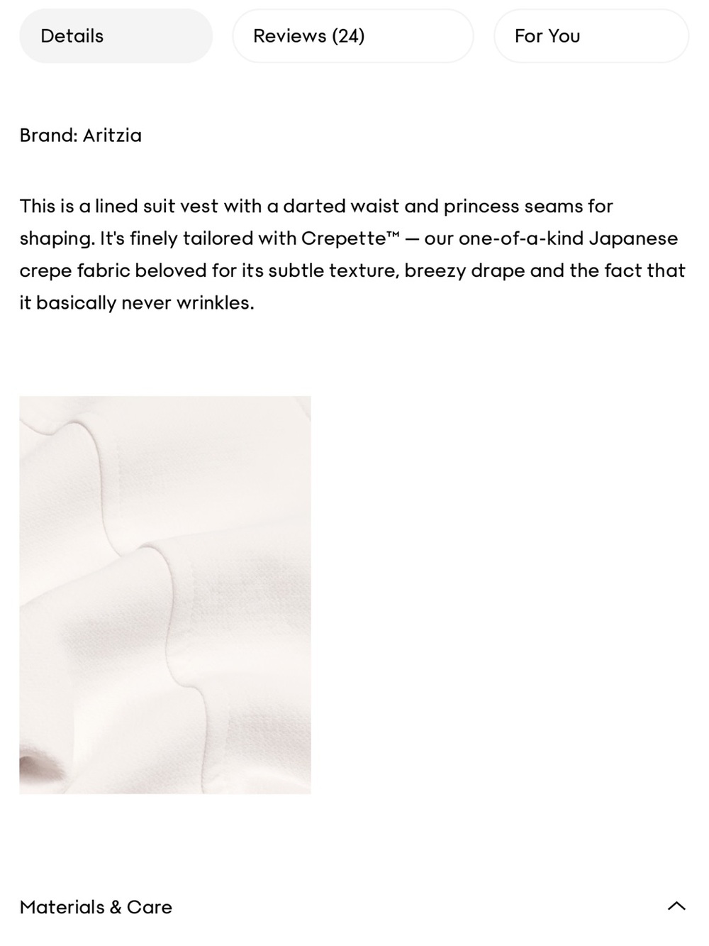 Aritzia Crepette Attire Vest - Picture 8 of 8